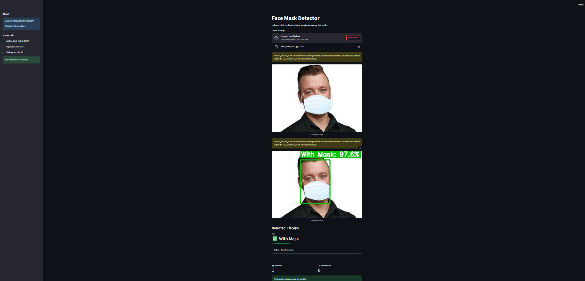 With Mask